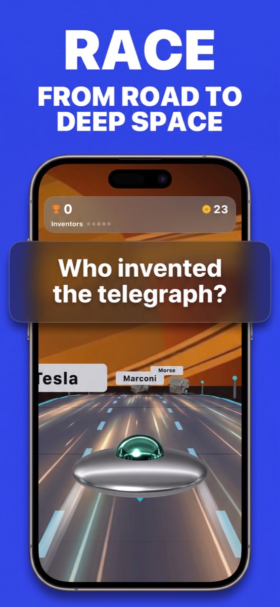 An inventions question on a space track