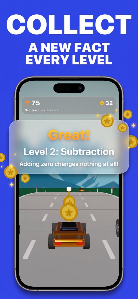 Level completion and a learning fact